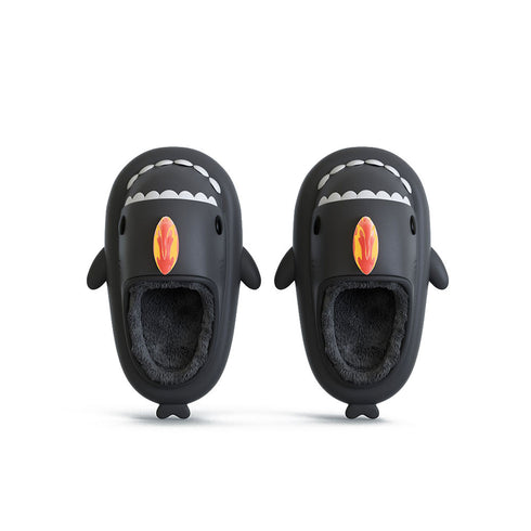 Sharkicks Basic - Hiver, Chaussons Requins Kaiju de Feu, Talon Ouvert